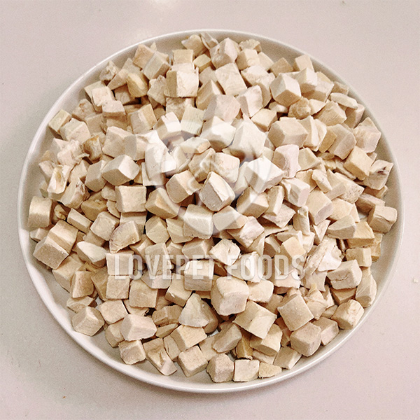 freeze-fried  diced chicken